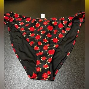 Nwt Frorever 21 Plus size rose bathing suit bottoms - flowers, 3X, swim